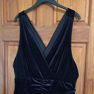 Torrid Black Backless Bodycon Dress Plunge Neckline